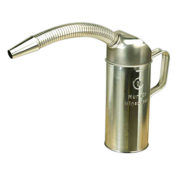 Sealey JM1F Measuring Jug Metal with Flexible Spout 1 LTR