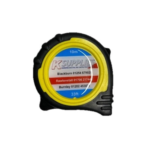 K Supplies 10mtr/33ft Tape Measure Own Brand (6Pack)