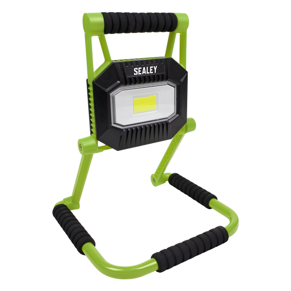 Sealey LEDFL20W Rechargeable Portable Fold Flat Floodlight 20W COB LED Lithium-ion