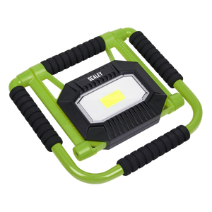 Sealey LEDFL20W Rechargeable Portable Fold Flat Floodlight 20W COB LED Lithium-ion