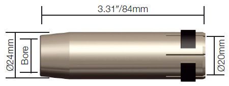 Parweld Conical Nozzle For MB36 MIG Torches (5 Pack)