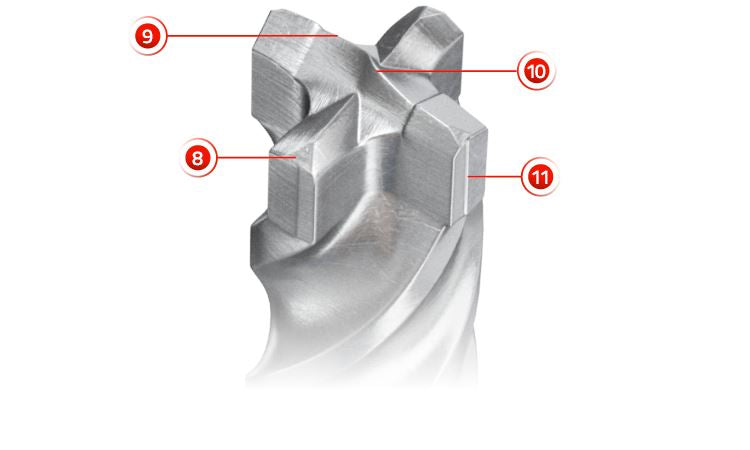 Fischer Quattric11 SDS Drill Bit 8mm/150/215mm