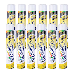 Prosolve White Acrylic Linemarker Paint 750ml