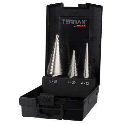 Ruko Terrax 3Pc Step Drill Set (A101126RO)