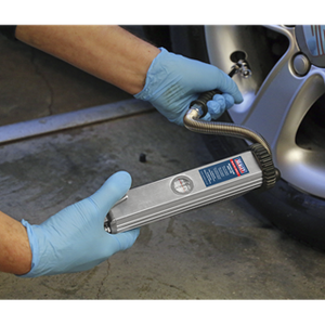 Sealey Sa39 Tyre Inflator Long Type with Twin Push-On Connector