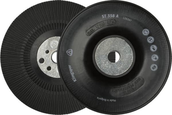 Klingspor ST358a 115mm Ribbed Backing Pad use with 36 Grit Disc