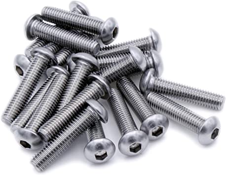 M12 Metric A2 304 Stainless Socket Button Screw