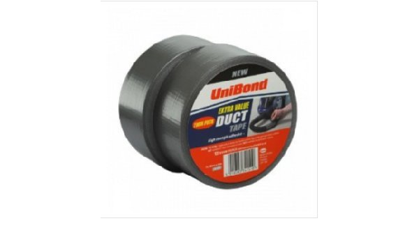 Unibond Duct Tape Silver 50mm x 50 Metre (Twin Pack)