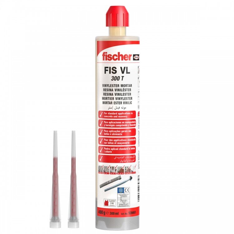 Fischer FIS VL 300T Vinylester Mortar  Resin 300ML 539461